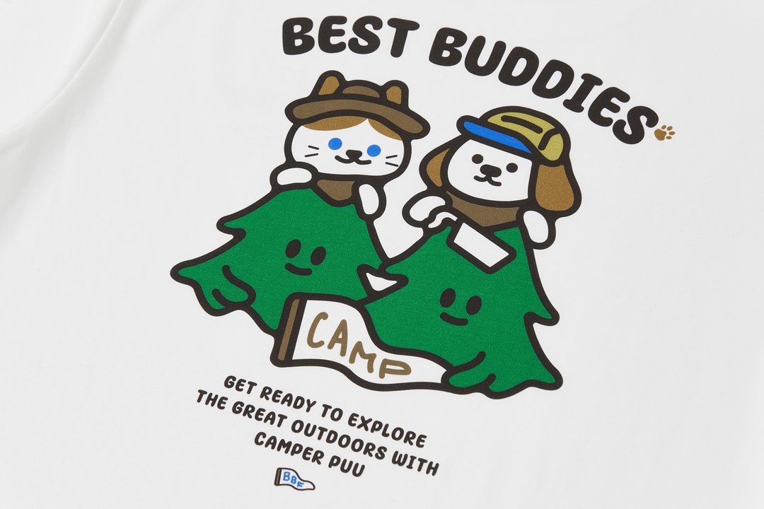 Camper Puu - Best Buddies Forever  重磅宽松T恤 宠物 中性T - 其他 - 棉 