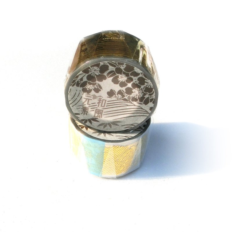 和风元素-烫金透明PET胶带 - 纸胶带 - 塑料 金色