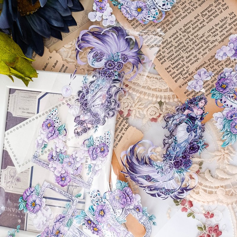 GL1295_晶透人魚 夢PRO/裝飾膠帶 - 纸胶带 - 塑料 多色