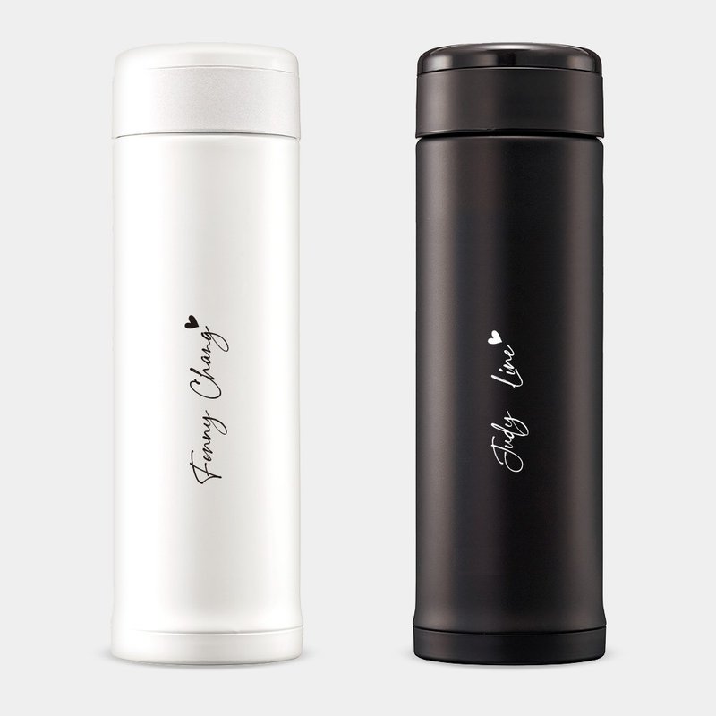 【定制化礼物】英文名 象印不锈钢保温瓶 PU091 - 保温瓶/保温杯 - 不锈钢 白色