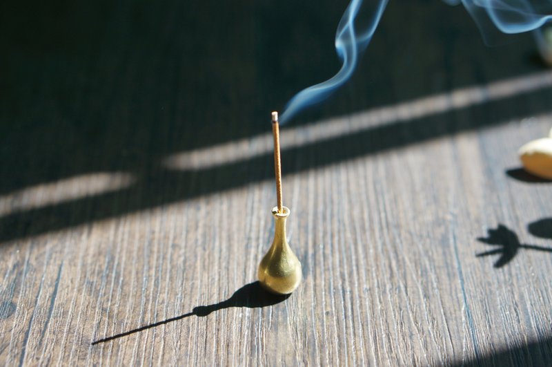 【溪山手作】手工黄铜迷你花瓶香插 - 其他 - 其他金属 金色