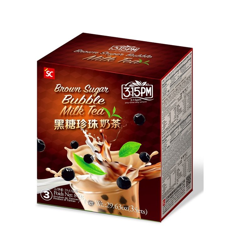 【3点1刻】黑糖珍珠奶茶 (3入/盒) - 茶 - 其他材质 