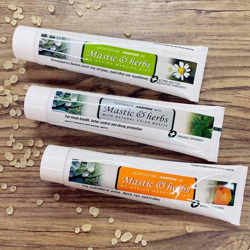 ANEMOS Mastic黄连树脂牙膏 - 7天减退牙菌膜 牙龈细菌 修复牙肉 - 牙刷/口腔清洁 - 浓缩/萃取物 