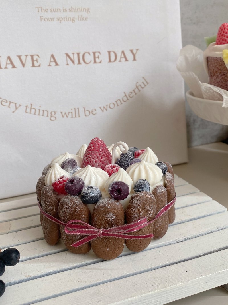 手指饼干蛋糕 - 蜡烛/烛台 - 蜡 