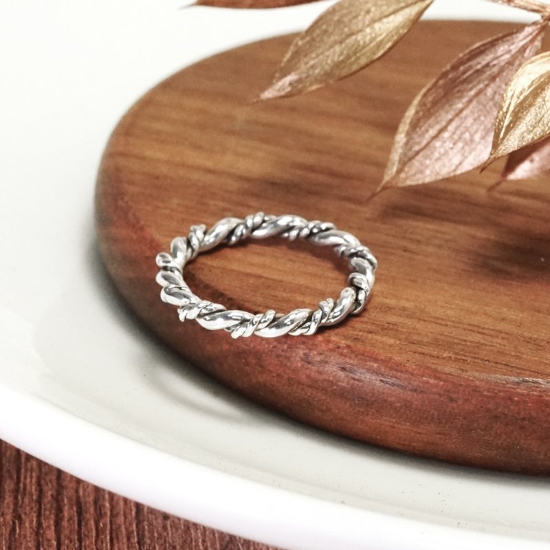 双麻花戒指 银戒体验课 ART64高雄统一时代 银饰手作 文化币 - 金工/饰品 - 纯银 