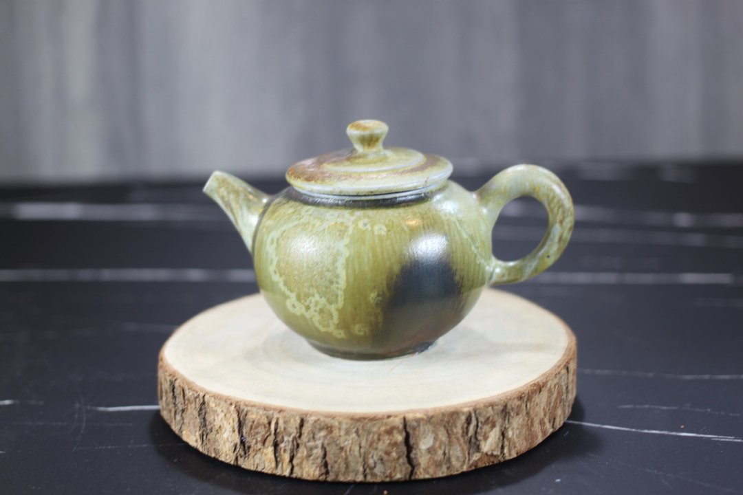 【沐春生活】柴烧 原矿土涂层 手工茶壶 名家叶敏祥手工作品 - 茶具/茶杯 - 瓷 
