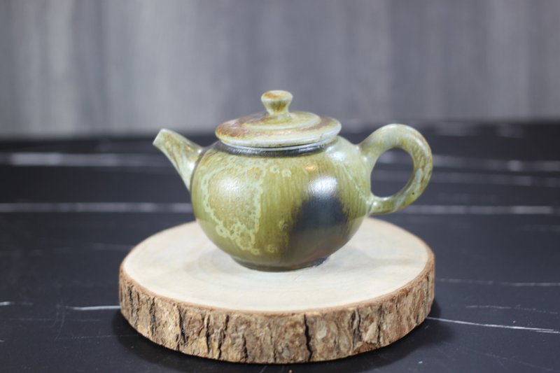 【沐春生活】柴烧 原矿土涂层 手工茶壶 名家叶敏祥手工作品 - 茶具/茶杯 - 瓷 