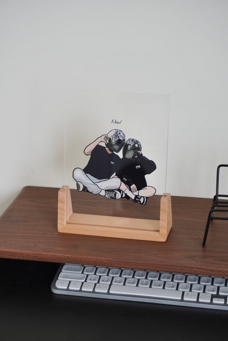 陶杉工作室 | 定制压克力相框 - 订制画像 - 木头 