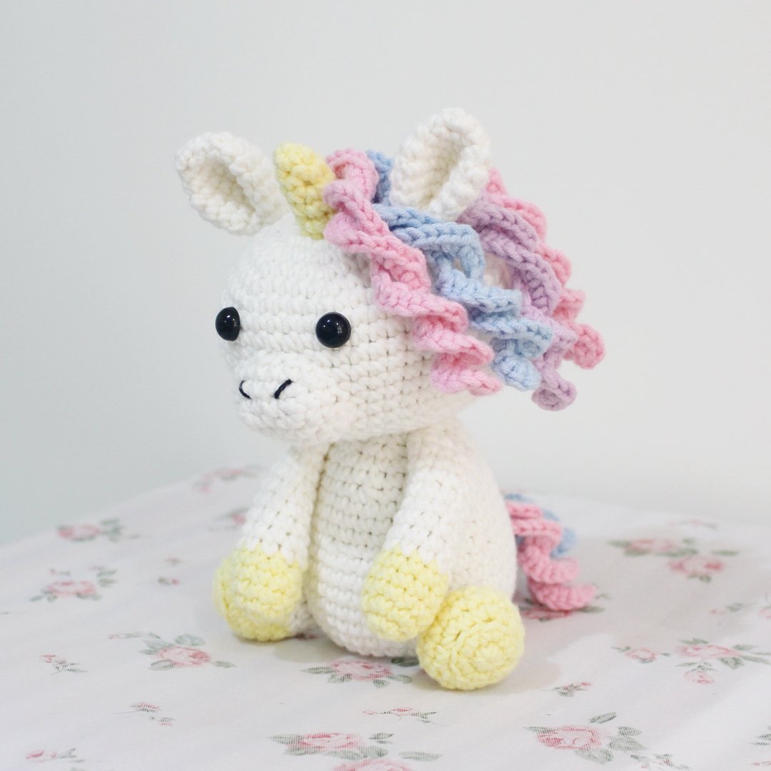 幻彩独角兽 Unicorn Tracy 手工钩织 - 玩偶/公仔 - 棉 多色