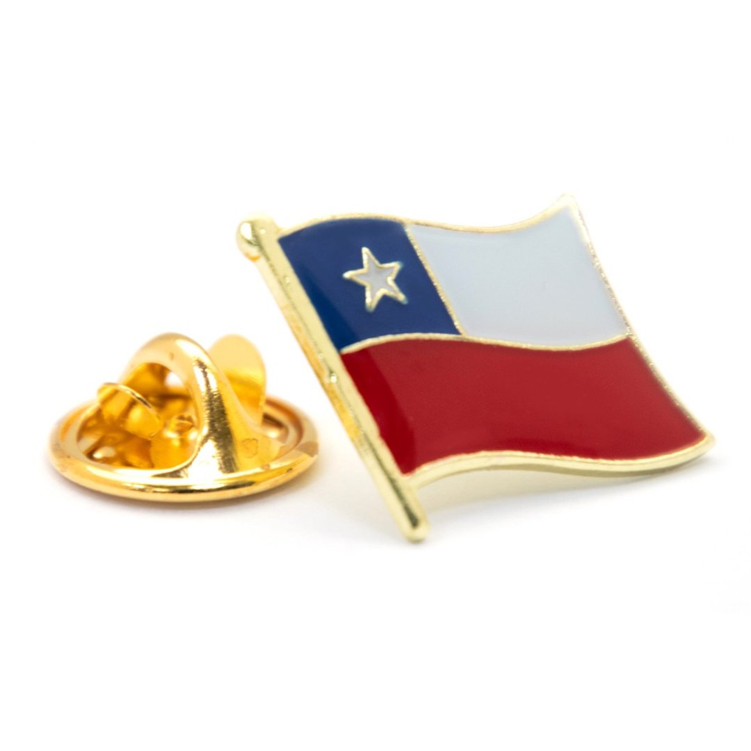 Chile 智利 别针 徽章 金属配饰 别针 纪念品 配饰 西装 国家胸徽 - 胸针 - 其他材质 多色
