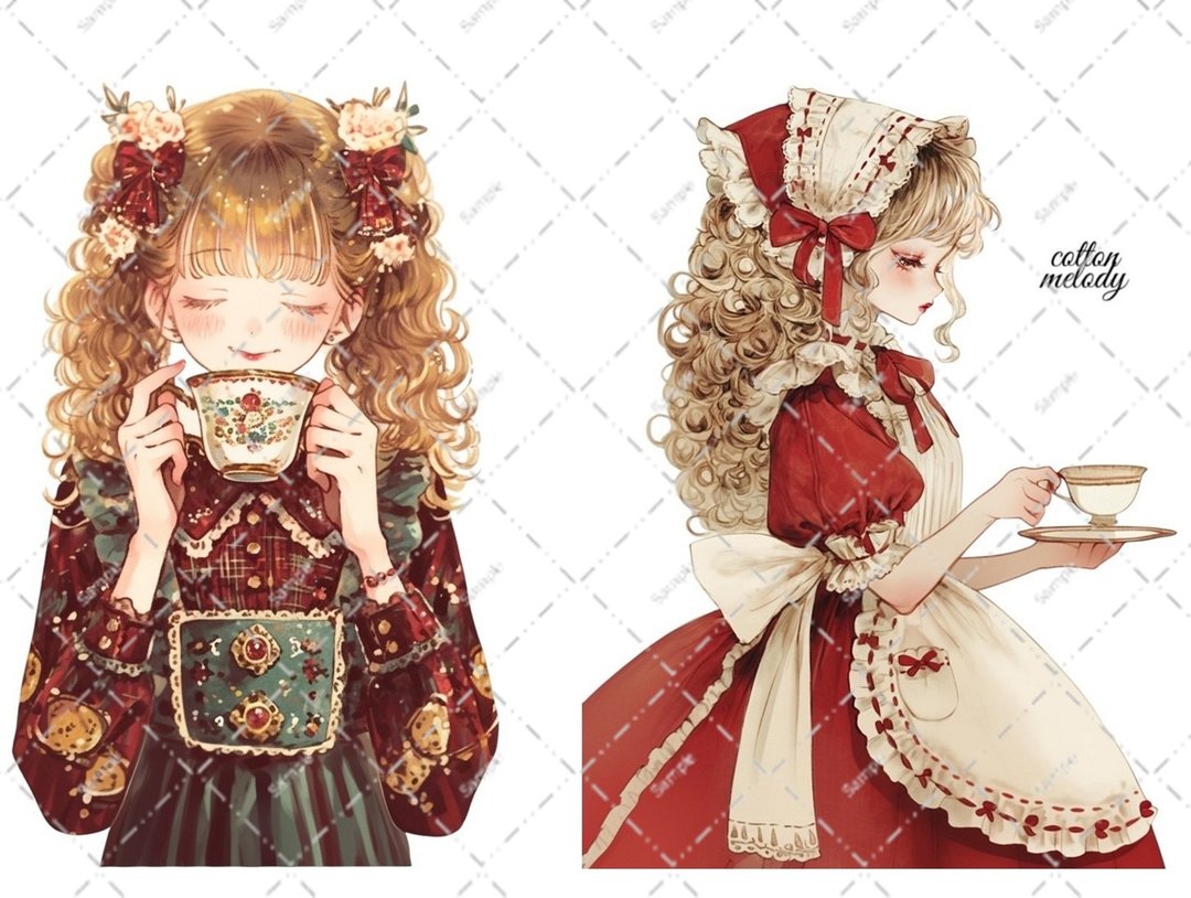 [限定] 原创贴纸编号SB9 // 与 nene Patisserie Melody 合作角色贴纸 cottonmelody - 贴纸 - 纸 