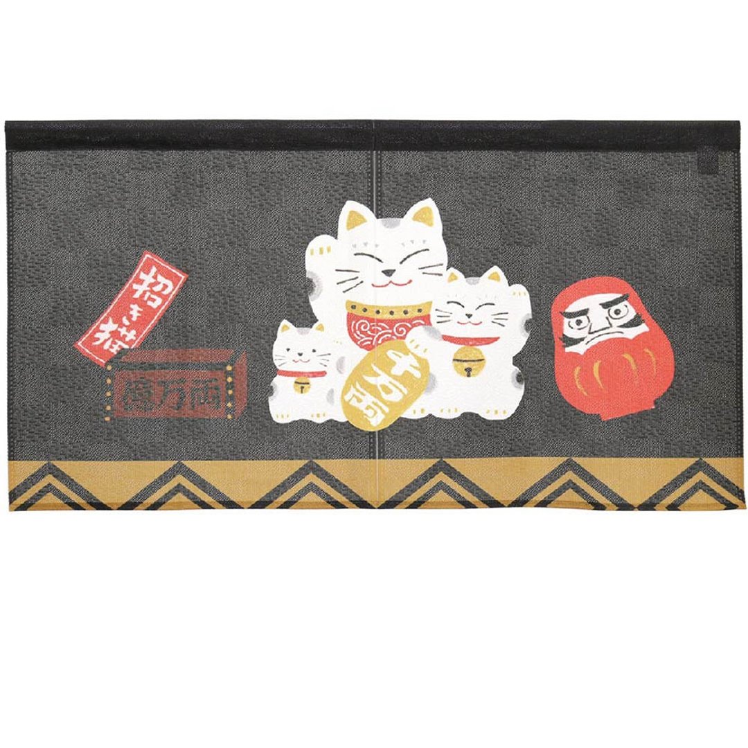 日本制コスモ短门帘招财猫达摩 - 门帘/门牌 - 其他人造纤维 