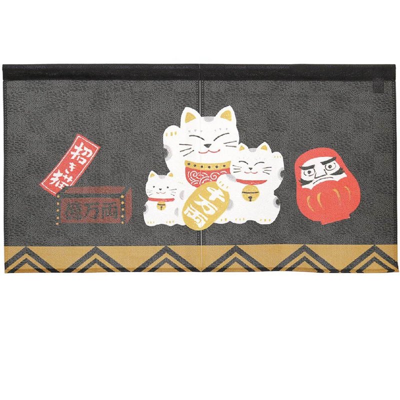 日本制コスモ短门帘招财猫达摩 - 门帘/门牌 - 其他人造纤维 