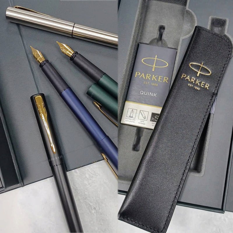 PARKER 派克新威雅XL 钢笔+卡水+真皮笔套 礼盒组 - 钢笔 - 其他材质 多色