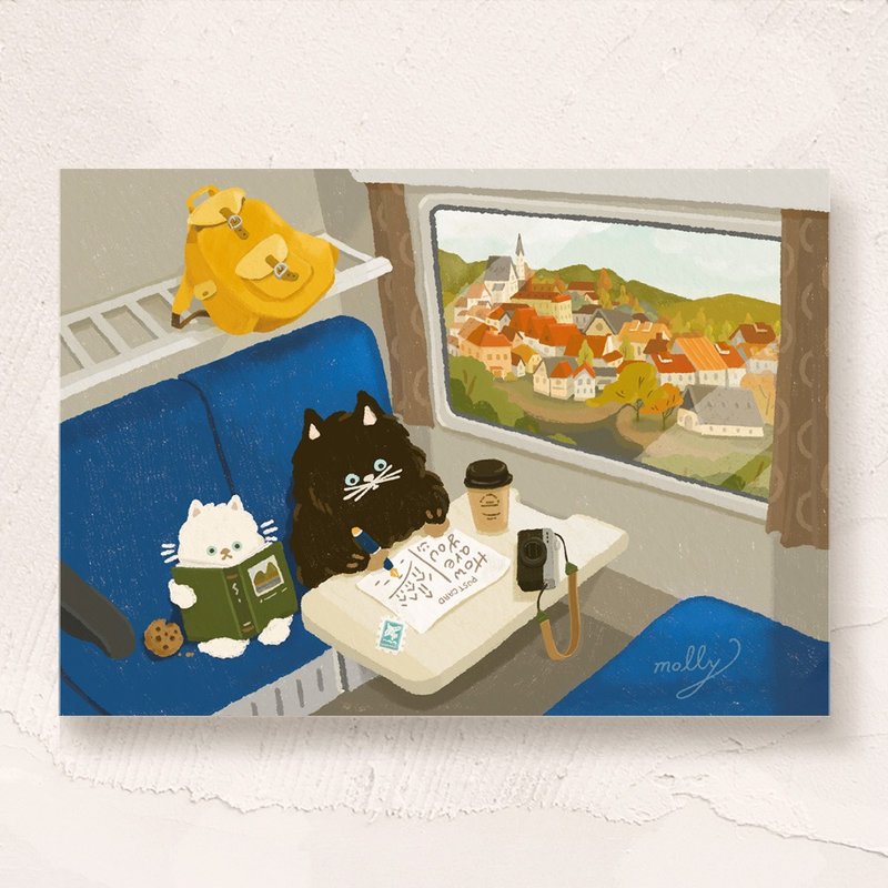 postcard-旅途中的风景・新版 - 卡片/明信片 - 纸 蓝色