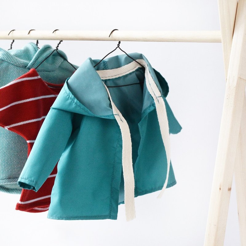 PK bears|大熊蒂芙尼风衣 - 女装西装外套/风衣 - 棉．麻 蓝色