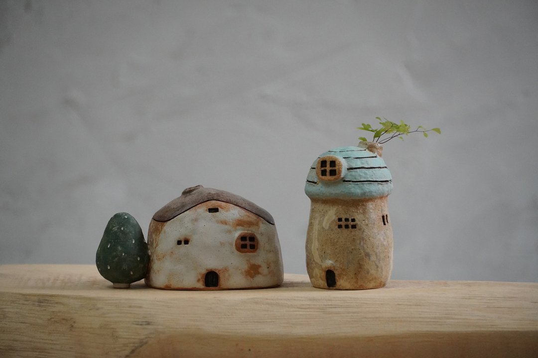 陶艺手作-小陶房-森林中的小屋 - 摆饰 - 陶 