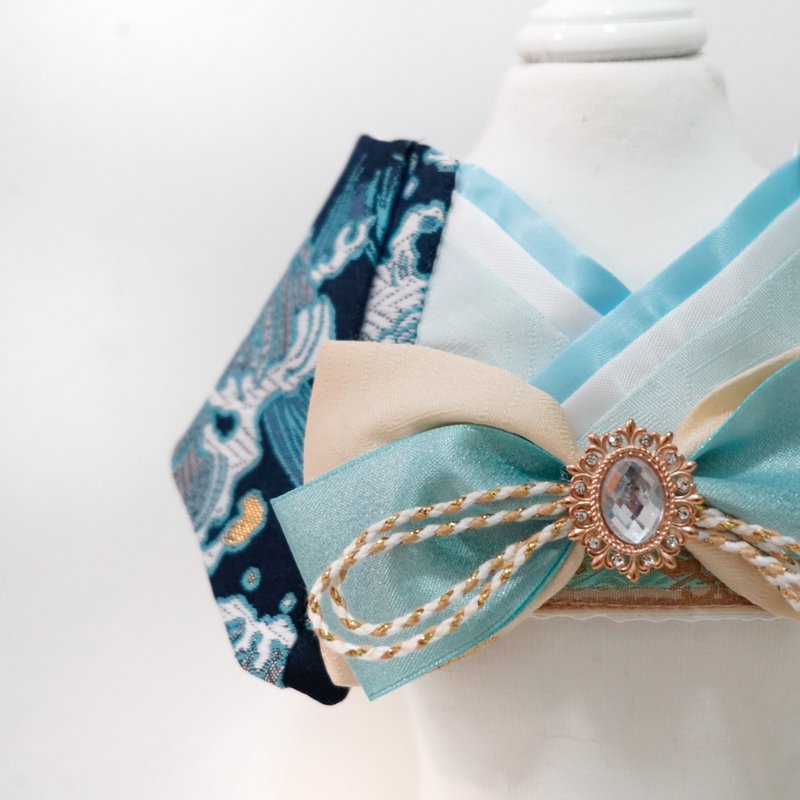 Crazy de Wan Kimono Tokushu Bib - Nami NV (ナミ) - 衣/帽 - 其他人造纤维 蓝色