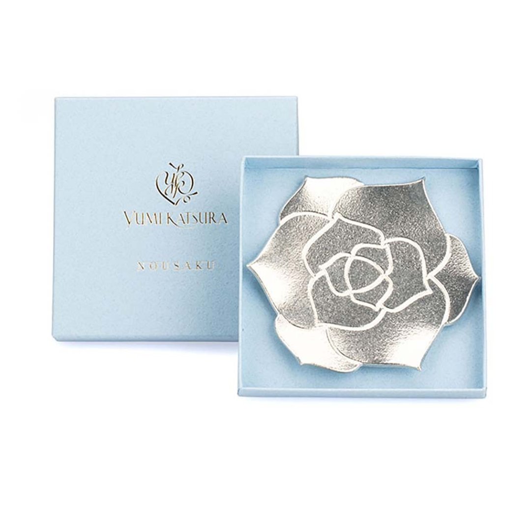 Yumi Rose 玫瑰花托 - 盘子/餐盘/盘架 - 贵金属 银色
