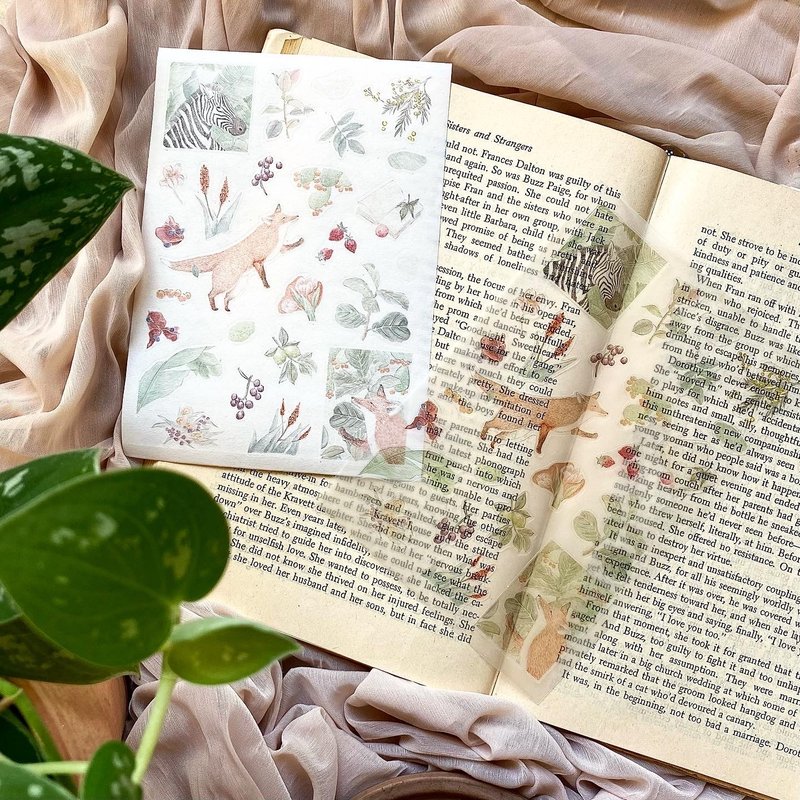 森林野餐图鉴 割型贴纸包 / 手帐贴纸 - 贴纸 - 纸 