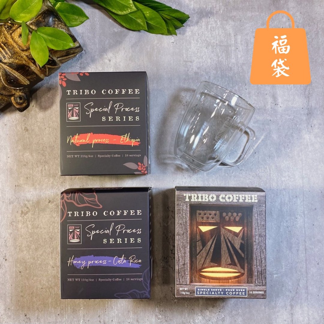【福袋】滤挂式咖啡 3盒10入及双层玻璃杯 - 咖啡 - 其他材质 