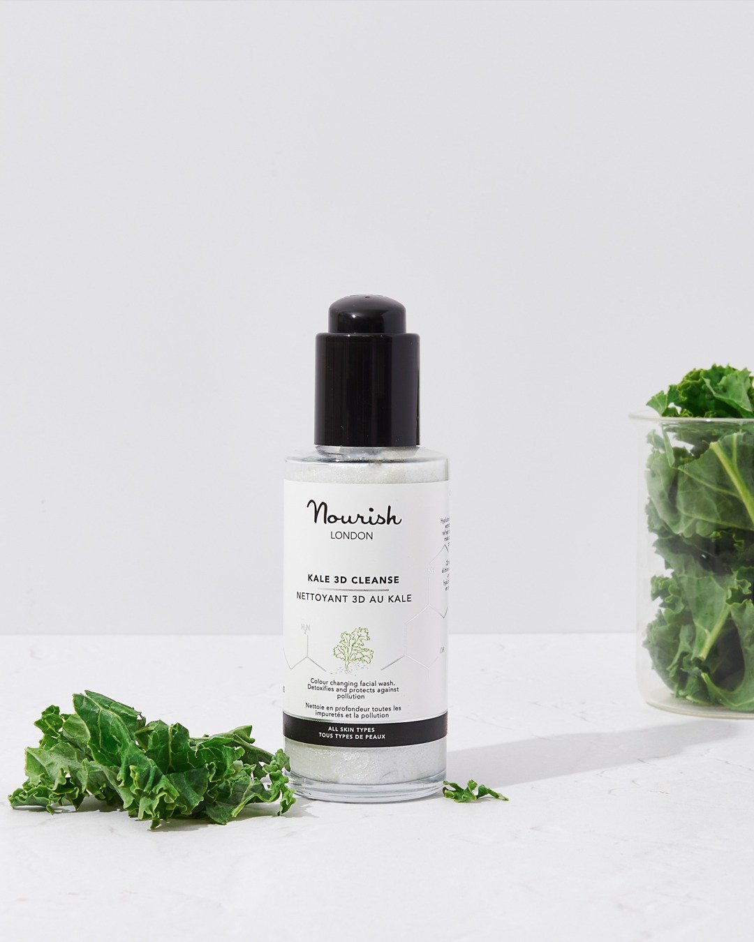 【纯素护肤品】英国 Nourish London 羽衣甘蓝焕肤深层洁面乳 - 脸部清洁/卸妆用品 - 浓缩/萃取物 