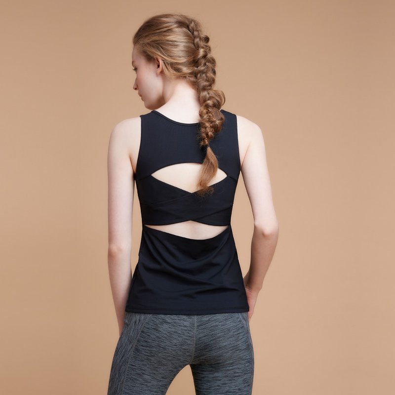 【MACACA】雅典漫语背心 - APE1771 黑 - 女装运动衣 - 尼龙 黑色