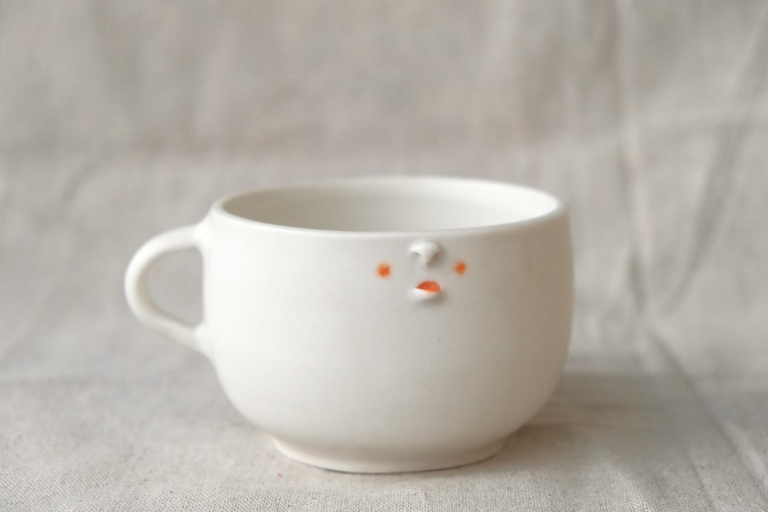 苏三 YUME 072  -  陶瓷马克杯  咖啡杯 - 咖啡杯/马克杯 - 陶 白色