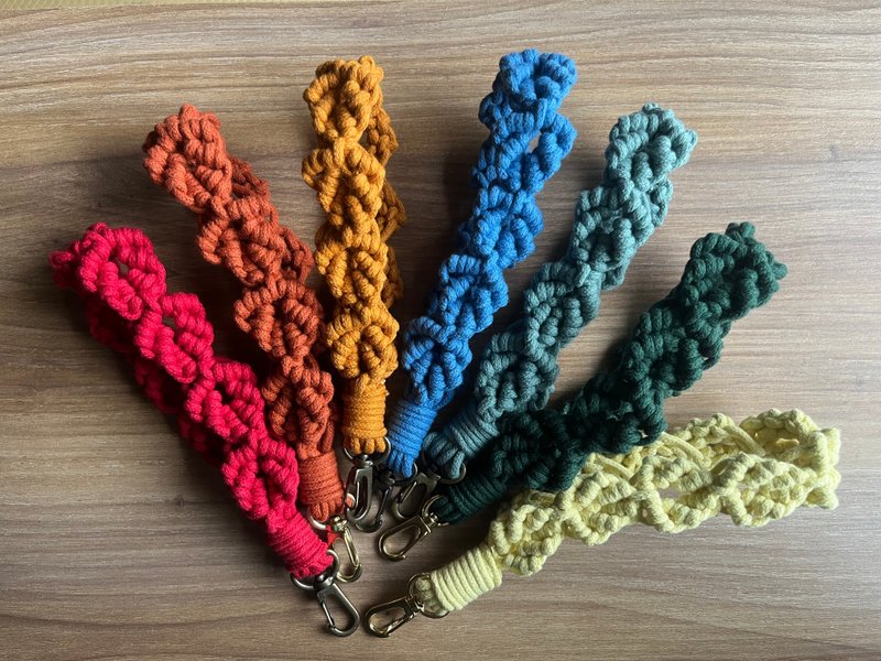 叶子手机挂绳 钥匙圈 - 钥匙链/钥匙包 - 棉．麻 