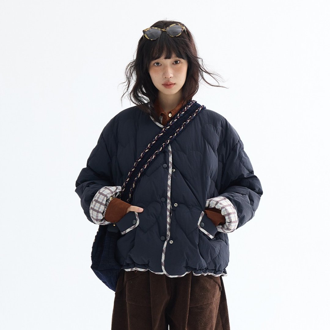 双面穿围脖羽绒服|外套|两色|冬款|Sora-1980 - 女装休闲/机能外套 - 其他人造纤维 多色