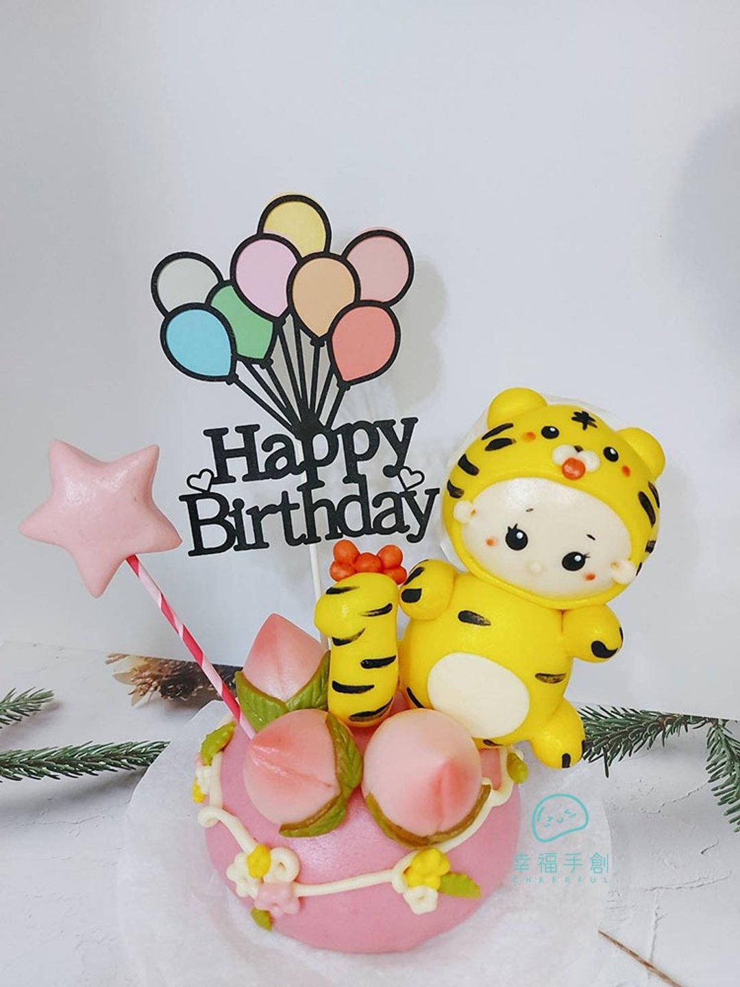 虎宝宝 蛋糕馒头 周岁蛋糕 生日蛋糕 派对红豆馅 6寸 - 蛋糕/甜点 - 新鲜食材 