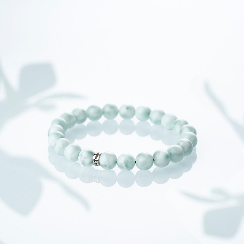 绿纹石 | 天然能量手串 | 7.5-8.5mm - 手链/手环 - 水晶 绿色