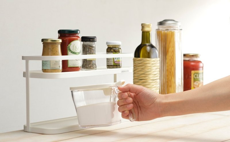 LIBERALISTA　双层瓶罐收纳架 (大) 厨房调味罐收纳 - 调味罐/酱料瓶 - 其他金属 