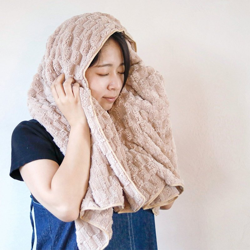 CB Japan carari poco格纹系列 超细纤维浴巾(三色可选) - 毛巾浴巾 - 聚酯纤维 