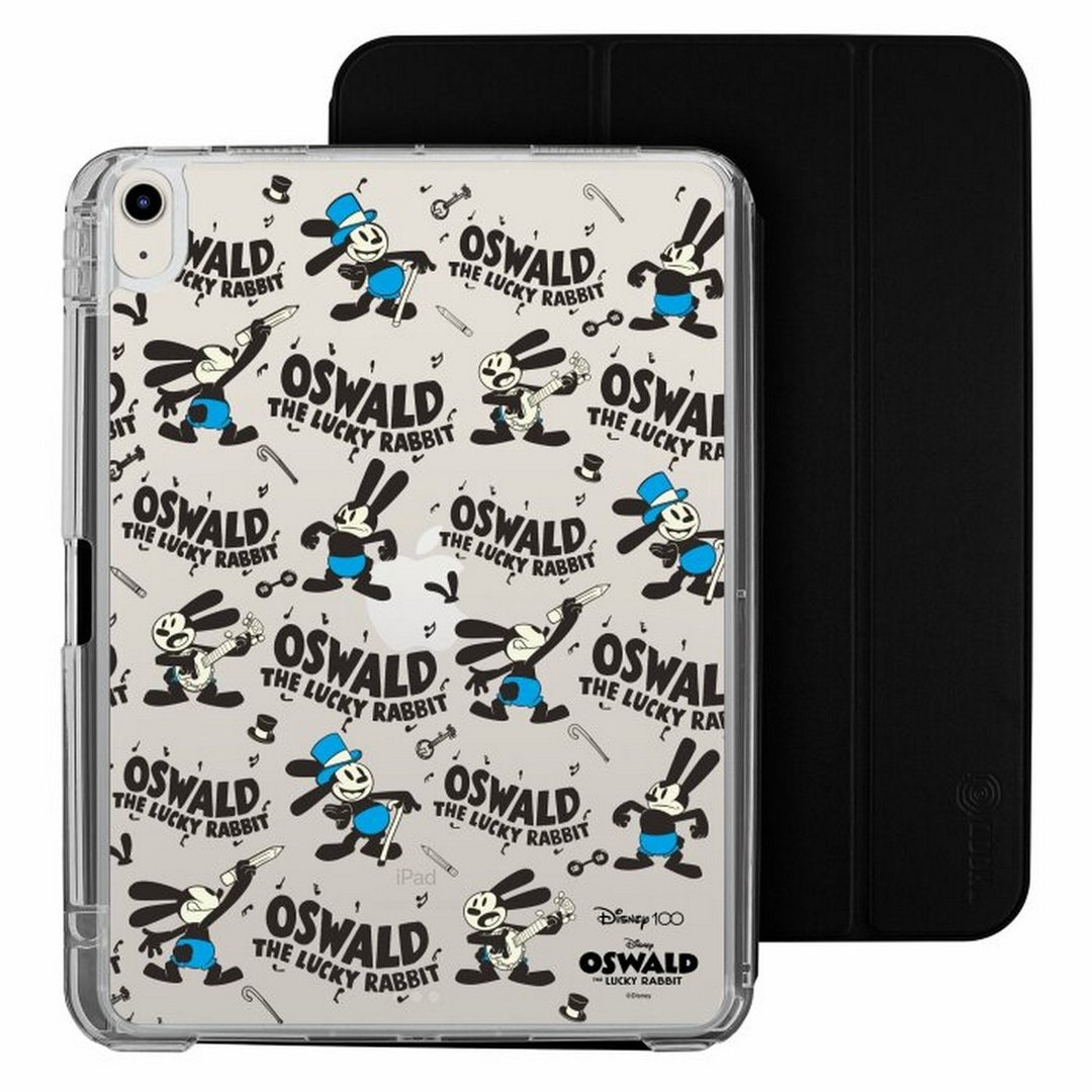 Disney100th幸运兔奥斯华iPad air /pro可拆式防摔透明 实色折套 - 平板/电脑保护壳 - 塑料 多色