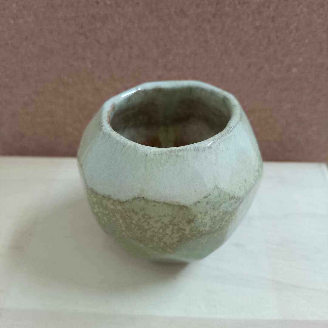 手捏小花器 - 植栽/盆栽 - 陶 绿色