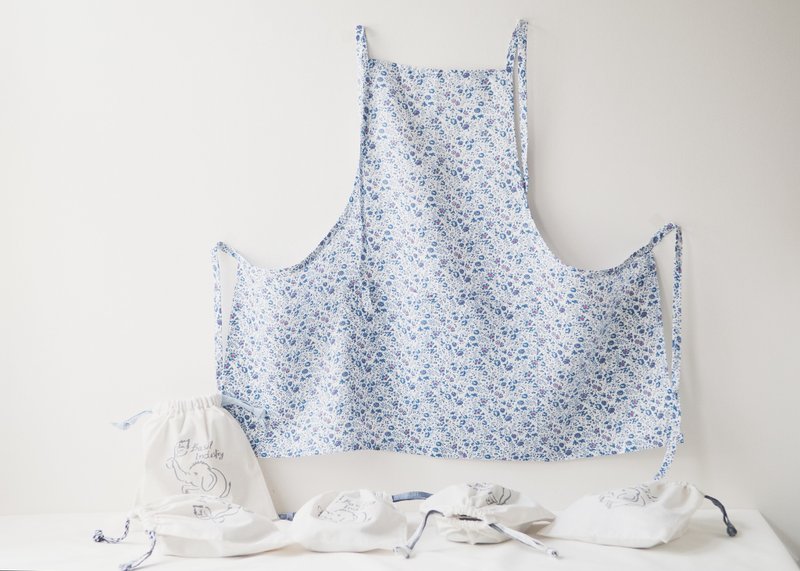 Linen Apron Spring Collection Spring Floral Gift for her - 围裙 - 棉．麻 