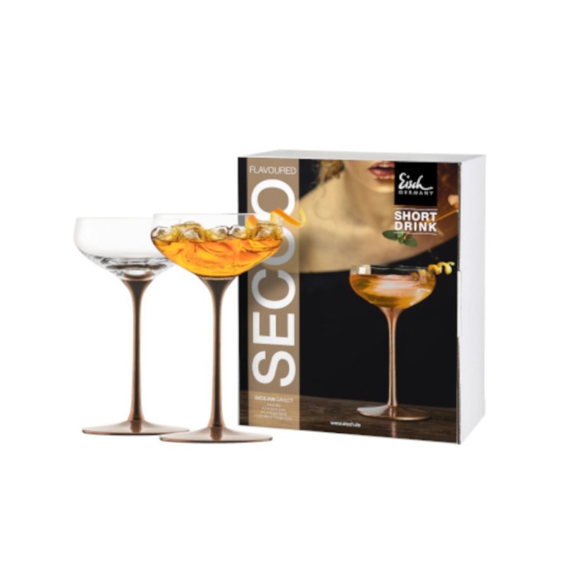 【Eisch】德国Secco 玫瑰金铜梗鸡尾酒杯 - 酒杯/酒器 - 玻璃 