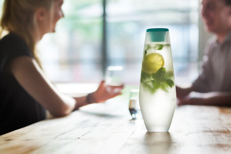 卡拉夫冷水瓶 1000ml - 玻璃杯 - 玻璃 蓝色