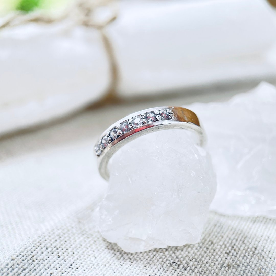 quarter ring 039 - 戒指 - 其他金属 银色