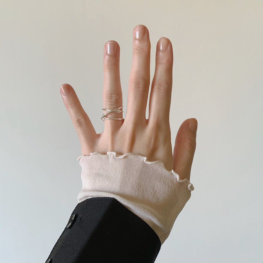 纯银公转缠绕戒 /礼物定制 - 戒指 - 纯银 银色