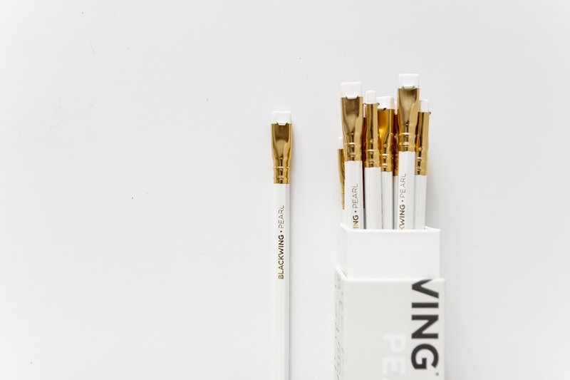 Blackwing 经典复刻铅笔 _白杆Pearl_盒装12入 - 铅笔/自动铅笔 - 木头 白色