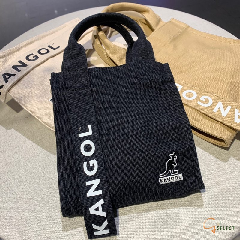 【KANGOL】休闲帆布包 袋鼠帆布包 多色提包 侧背包两用 - 手提包/手提袋 - 棉 