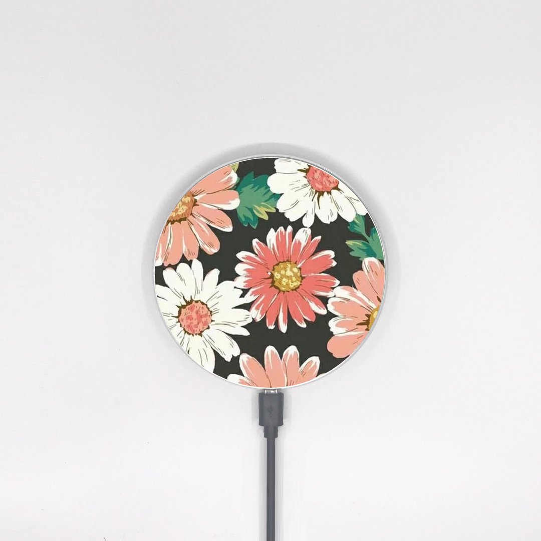【香港制造】可爱小菊花10W手机无线充电板 Wireless Charger 031 - 手机充电及周边 - 其他材质 黑色