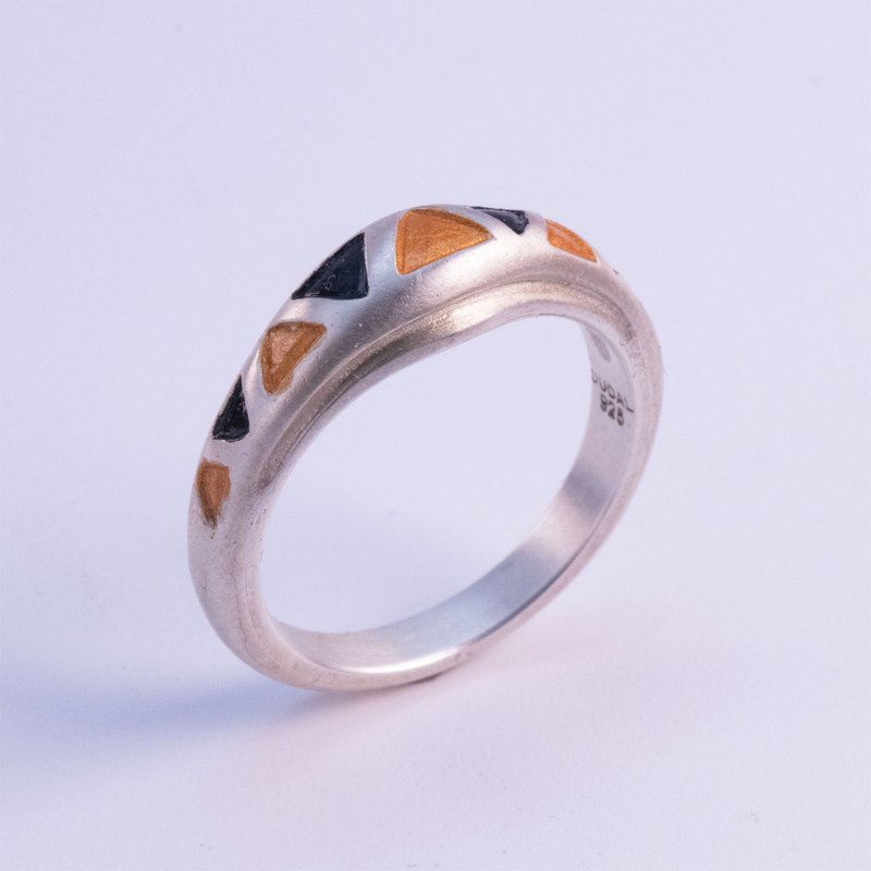 克林姆之环 1 / DR-84 - 戒指 - 纯银 银色