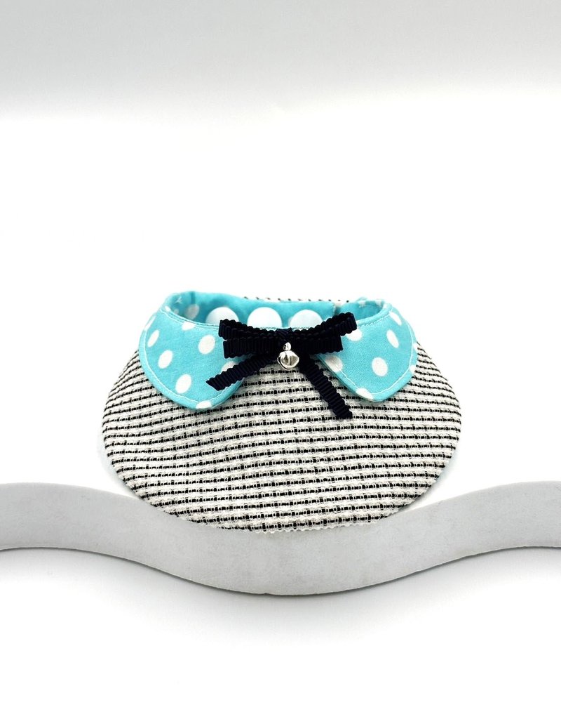 原创设计宠物蝴蝶结小香风手作领巾-适合中小型 - 订制抱枕/饰品 - 棉．麻 黑色