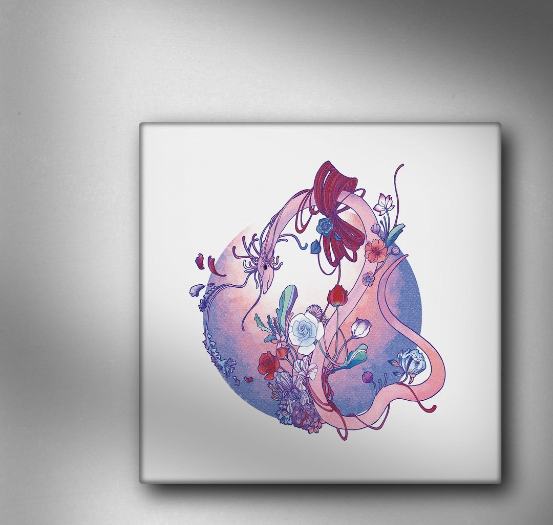 【装饰画】第五维度存在 (龙族)-恋爱与缘份之龙 波隆波哝 (胶面画) - 海报/装饰画/版画 - 其他材质 