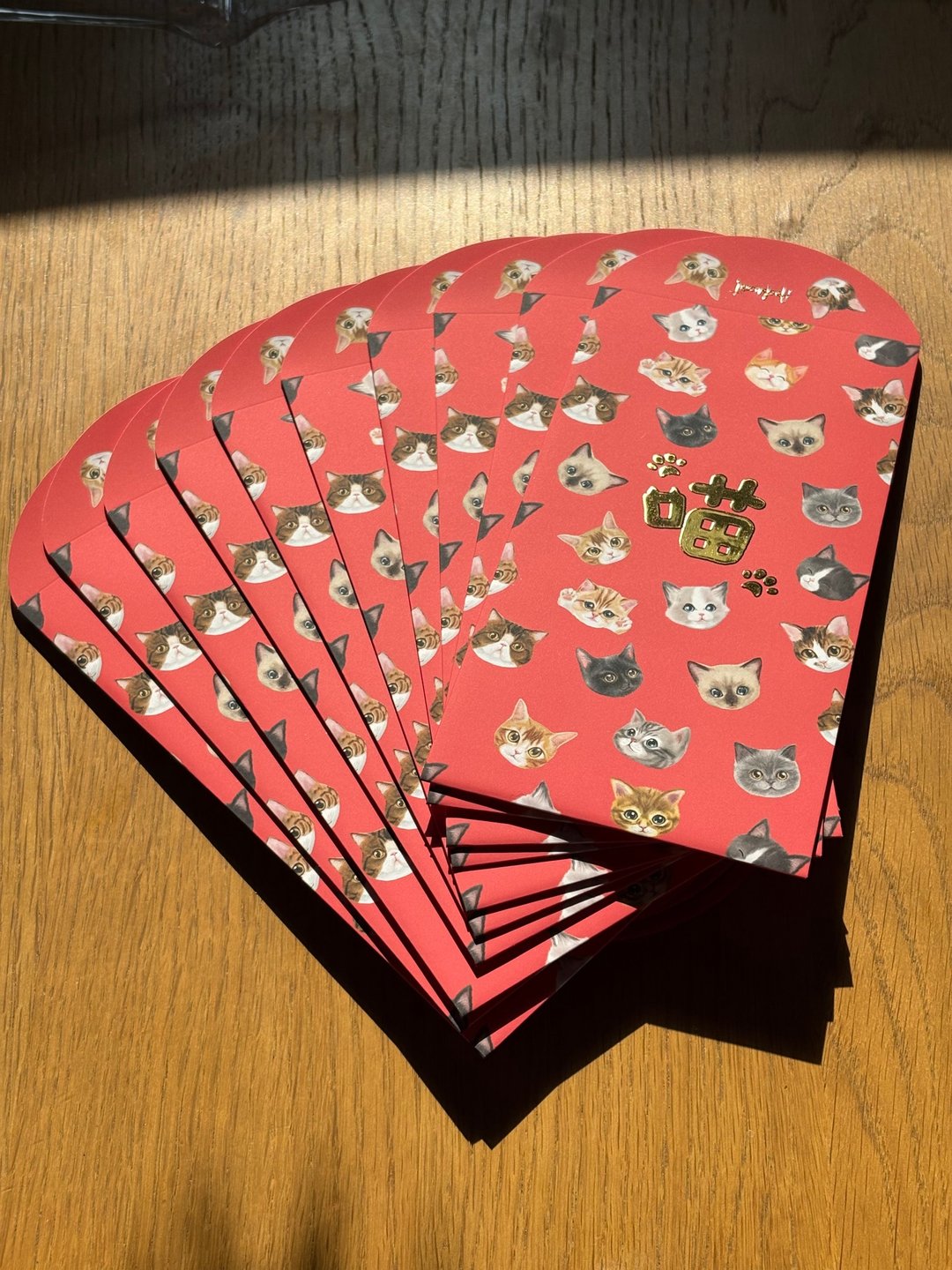 猫咪喵利是封 - 红包/春联 - 纸 红色