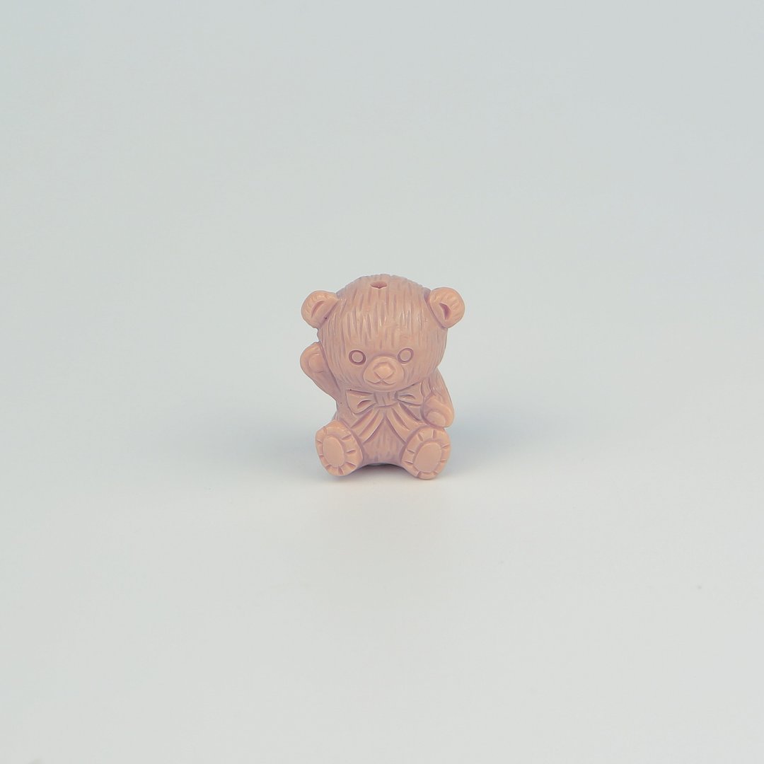 051910月夜熊/玉红色/带孔素材/月夜城/阿拉善/晶石/天然/水晶 - 金工/饰品 - 水晶 粉红色