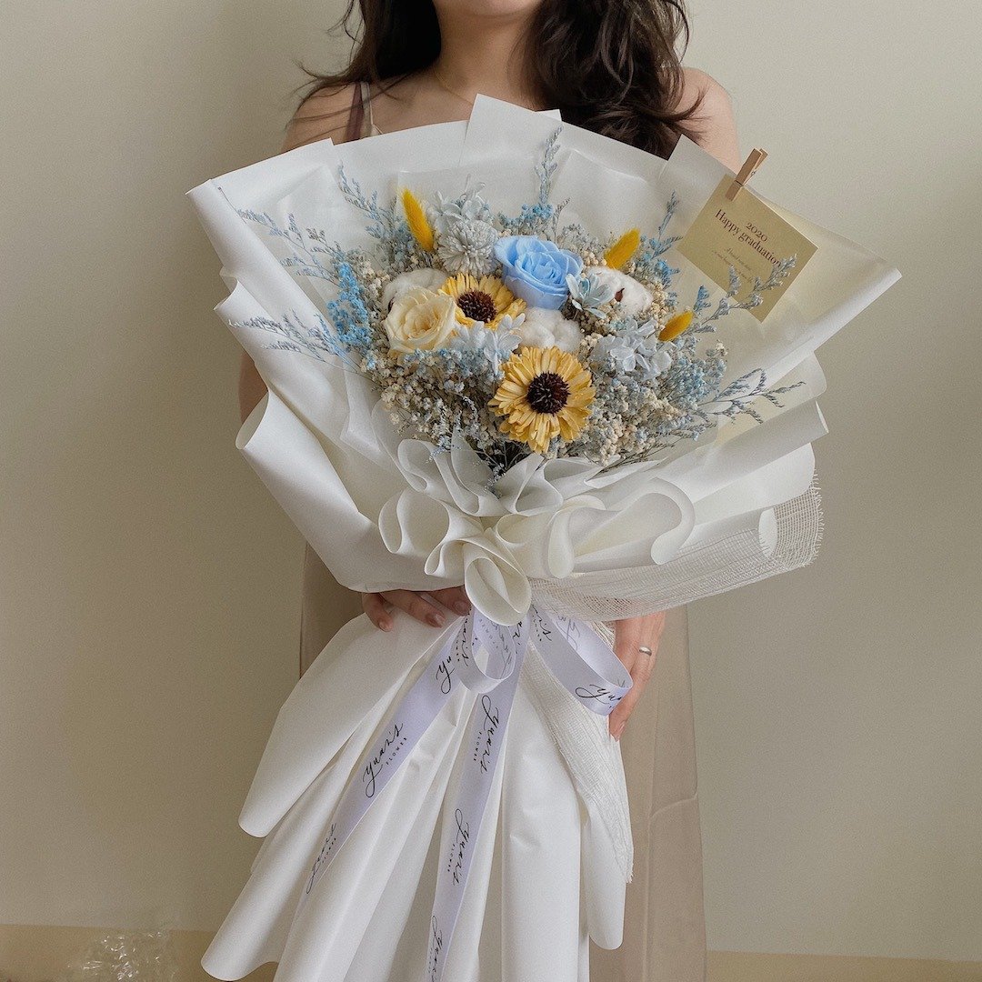 多款质感大花束 情人节花束 毕业花束 生日礼 干燥花 母亲节花束 - 摆饰 - 植物．花 多色
